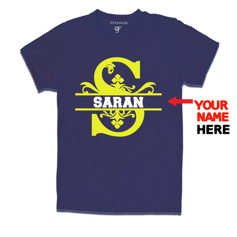 Initial S with name t shirts for kids and adults