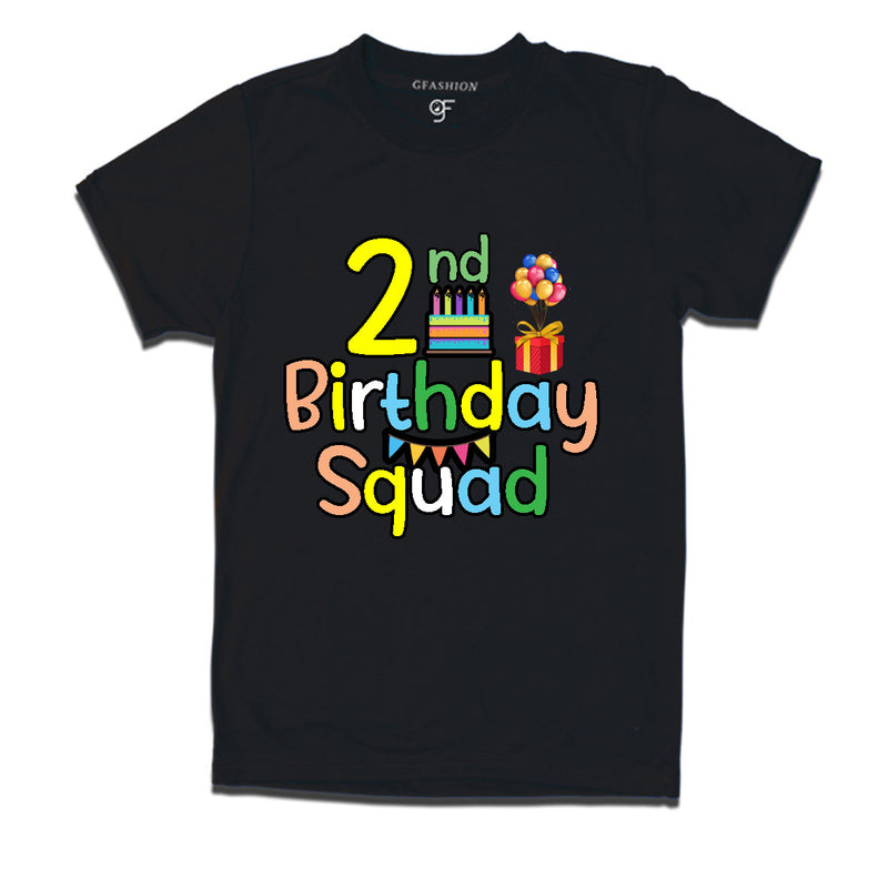 2nd birthday squad t shirts