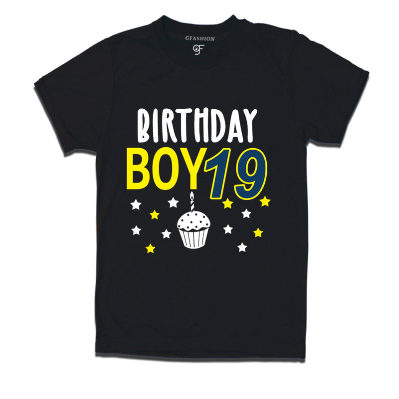 Birthday boy t shirts for 19th year