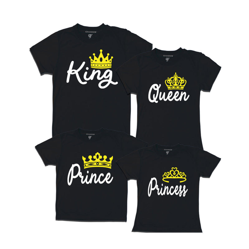 KING QUEEN PRINCE PRINCESS FAMILY T-SHIRTS