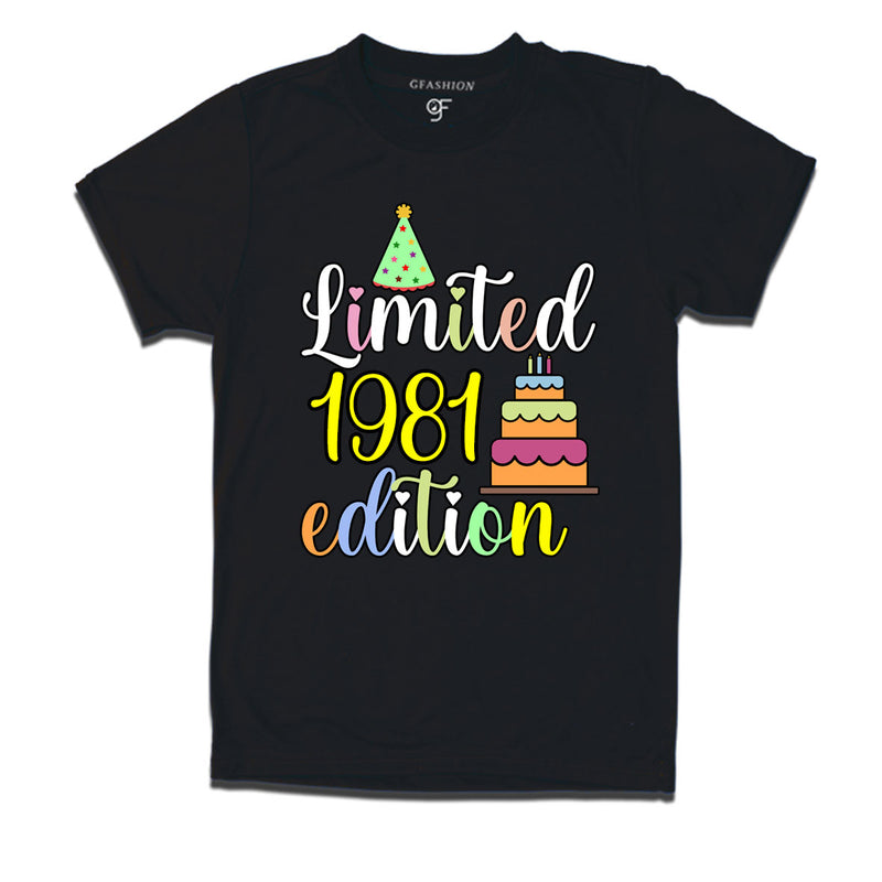 limited 1981 edition birthday t-shirts