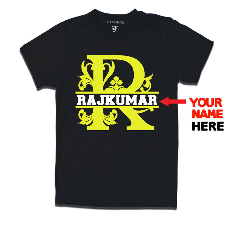 Initial R with name t shirts for kids and adults