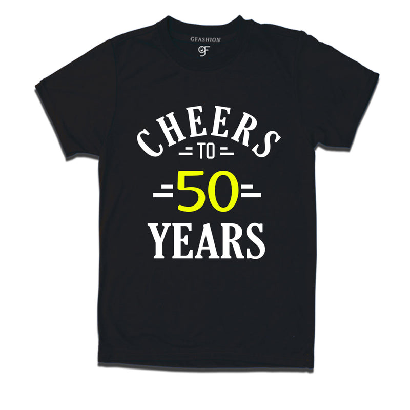 Cheers to 50 years birthday t shirts for 50th birthday