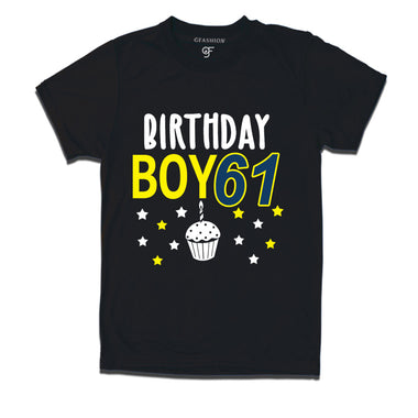 Birthday boy t shirts for 61st year