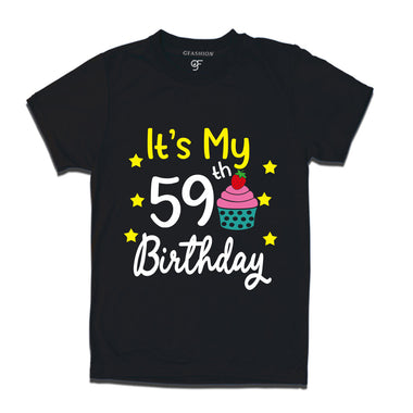 it's my 59th birthday tshirts for men's and women's