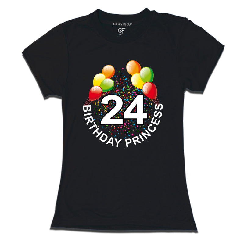 Birthday princess t shirts for 24th birthday