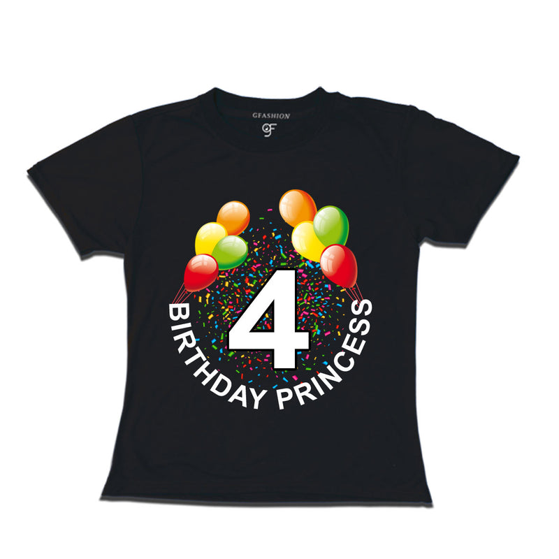 Birthday princess t shirts for 4th birthday