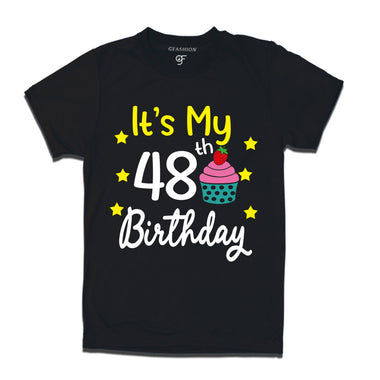it's my 48th birthday tshirts for men's and women's