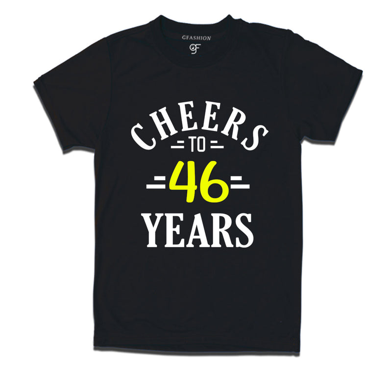 Cheers to 46 years birthday t shirts for 46th birthday