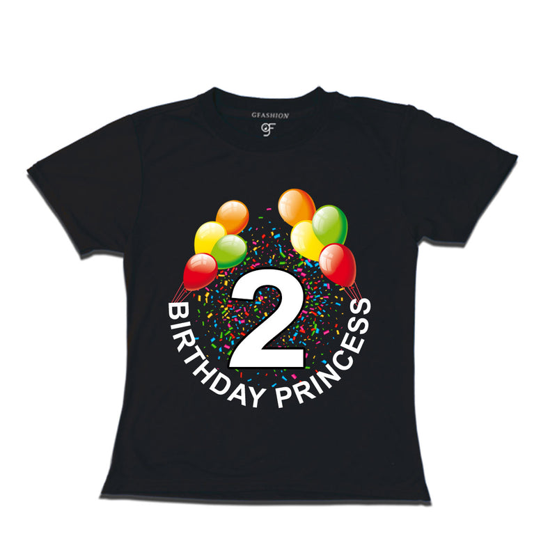 Birthday princess t shirts for 2nd birthday