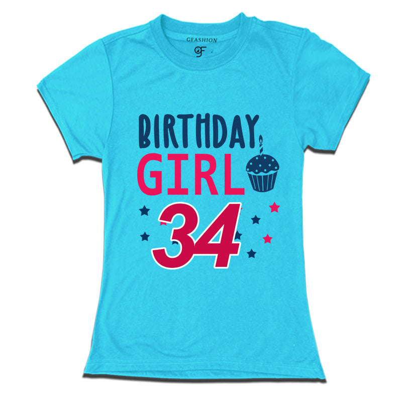 Birthday Girl t shirts for 34th year