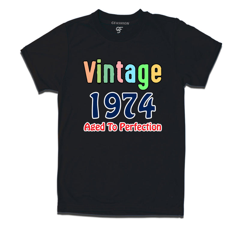 vintage 1974 aged to perfection t-shirts