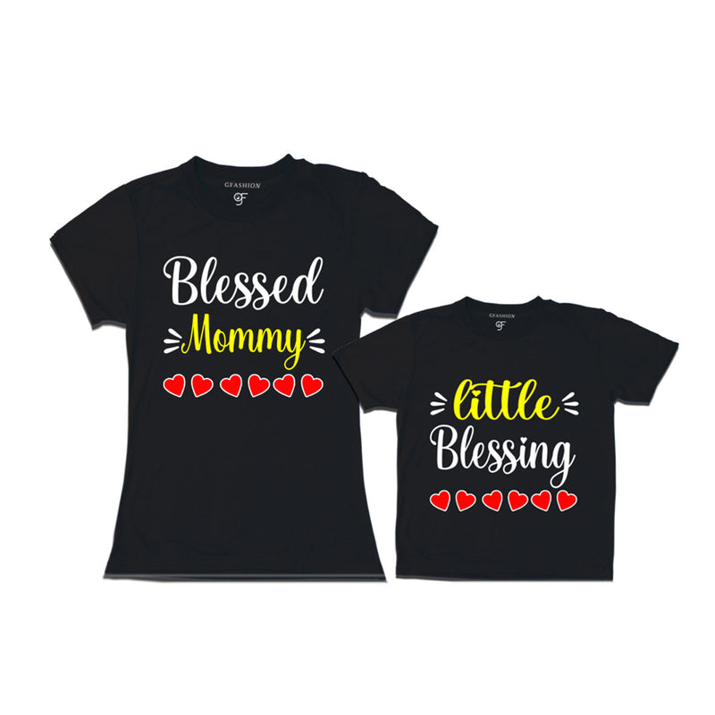 BLESSED MOMMY LITTLE BLESSING MATCHING FAMILY T SHIRTS