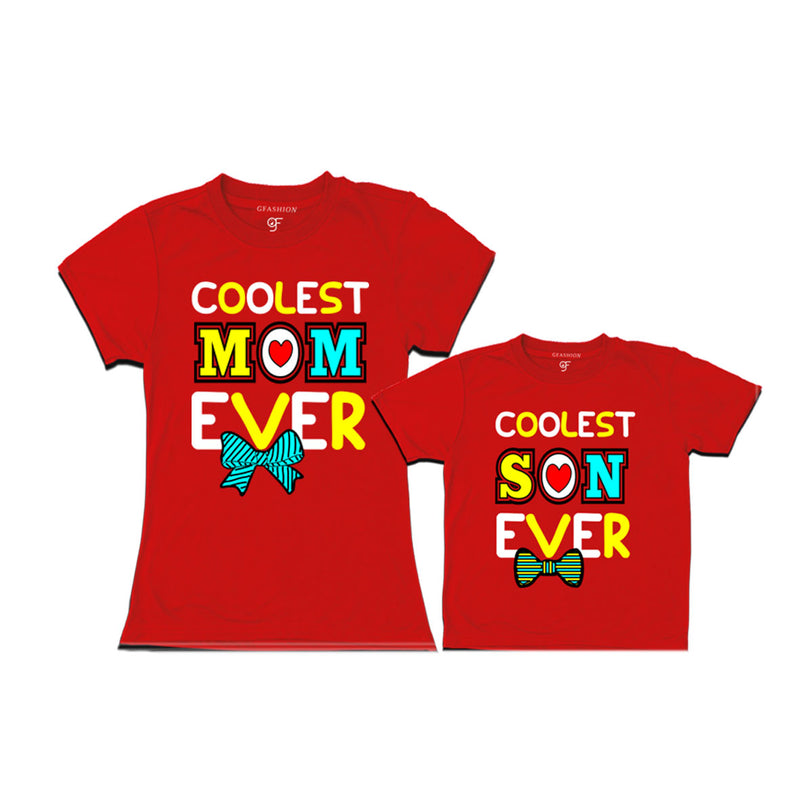 COOLEST MOM SON EVER MATCHING T SHIRTS