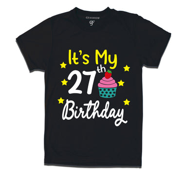 it's my 27th birthday tshirts for men's and women's