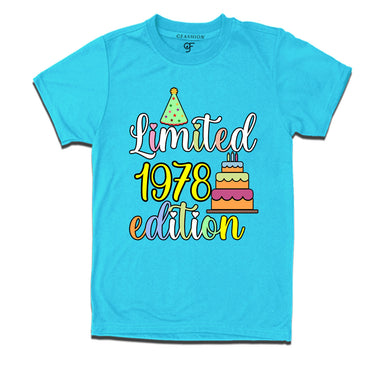 limited 1978 edition birthday t-shirts