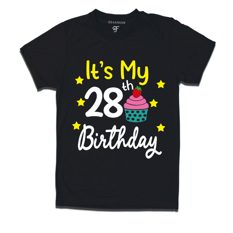 it's my 28th birthday tshirts for men's and women's