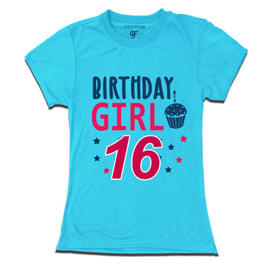 Birthday Girl t shirts for 16th year