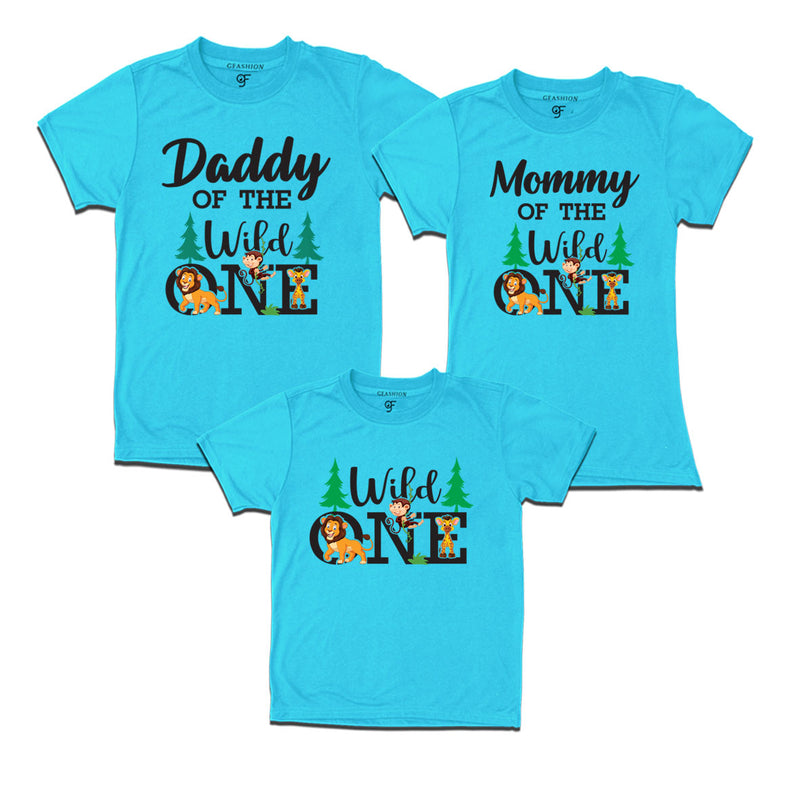 DADDY OF THE WILD ONE MOMMY OF THE WILD ONE AND WILD ONE FAMILY T SHIRTS