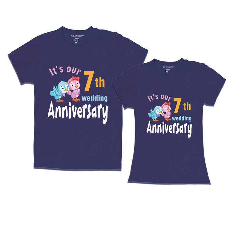 Its our 7th wedding anniversary cute couple t-shirts