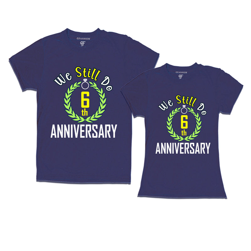 We still do 6th anniversary couple t shirts