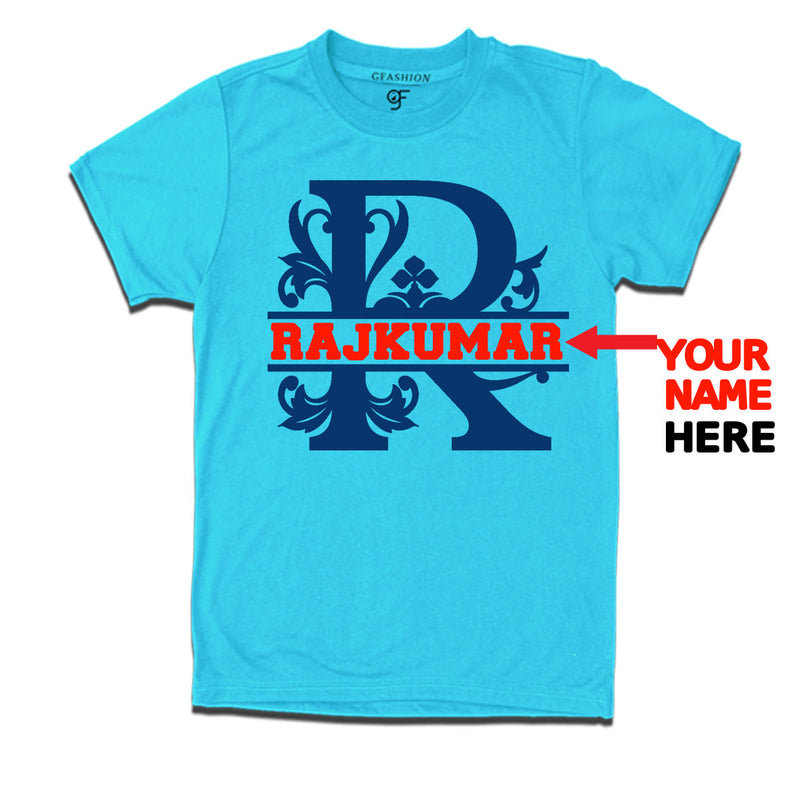 Initial R with name t shirts for kids and adults