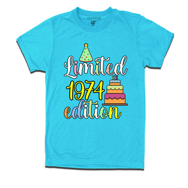 limited 1974 edition birthday t-shirts