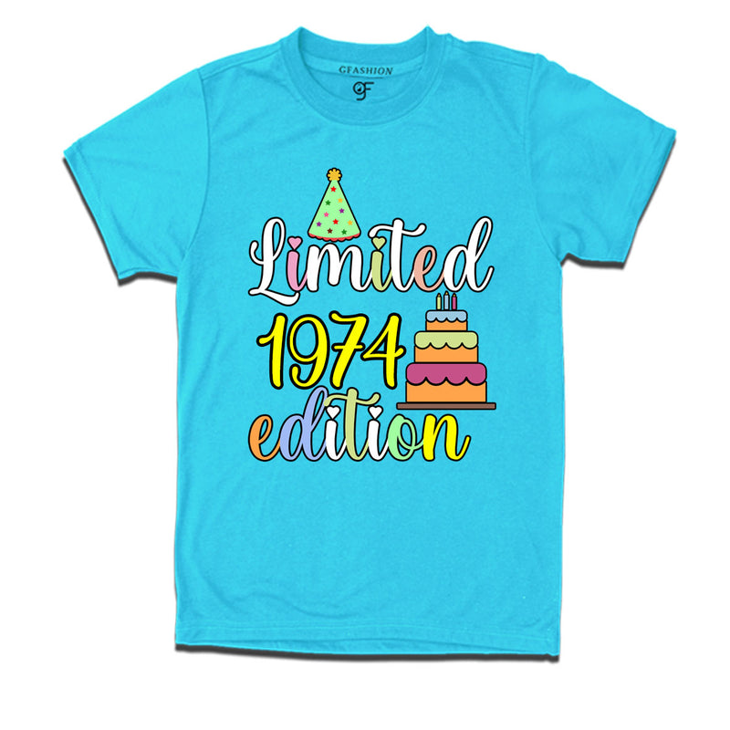 limited 1974 edition birthday t-shirts