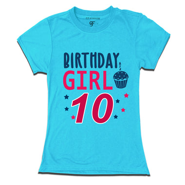 Birthday Girl t shirts for 10th year