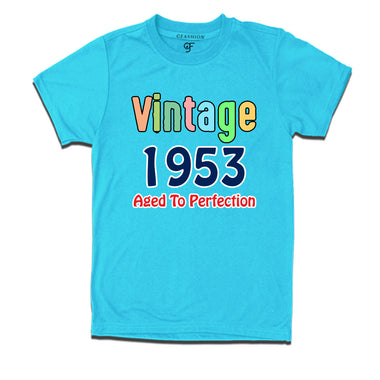 vintage 1953 aged to perfection t-shirts