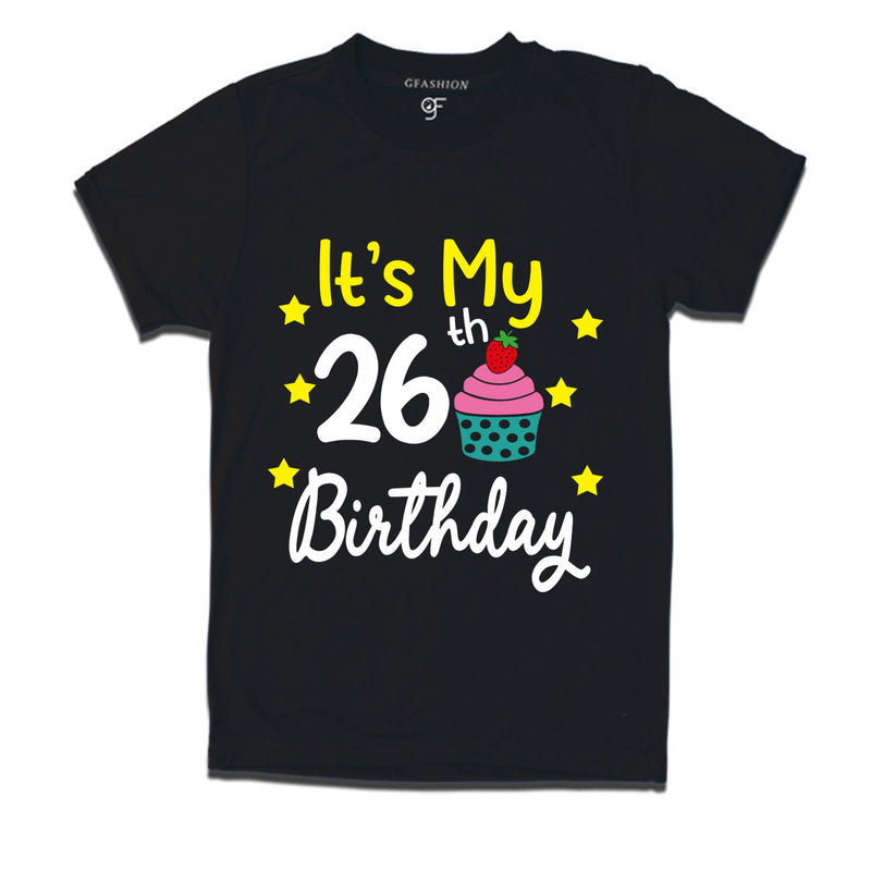 it's my 26th birthday tshirts for men's and women's