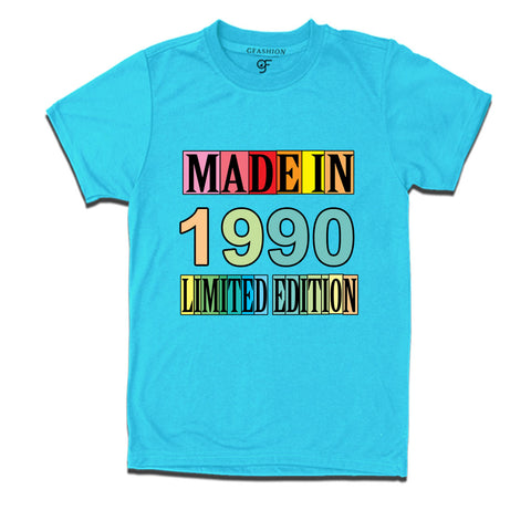 Made in 1990 Limited Edition t shirts