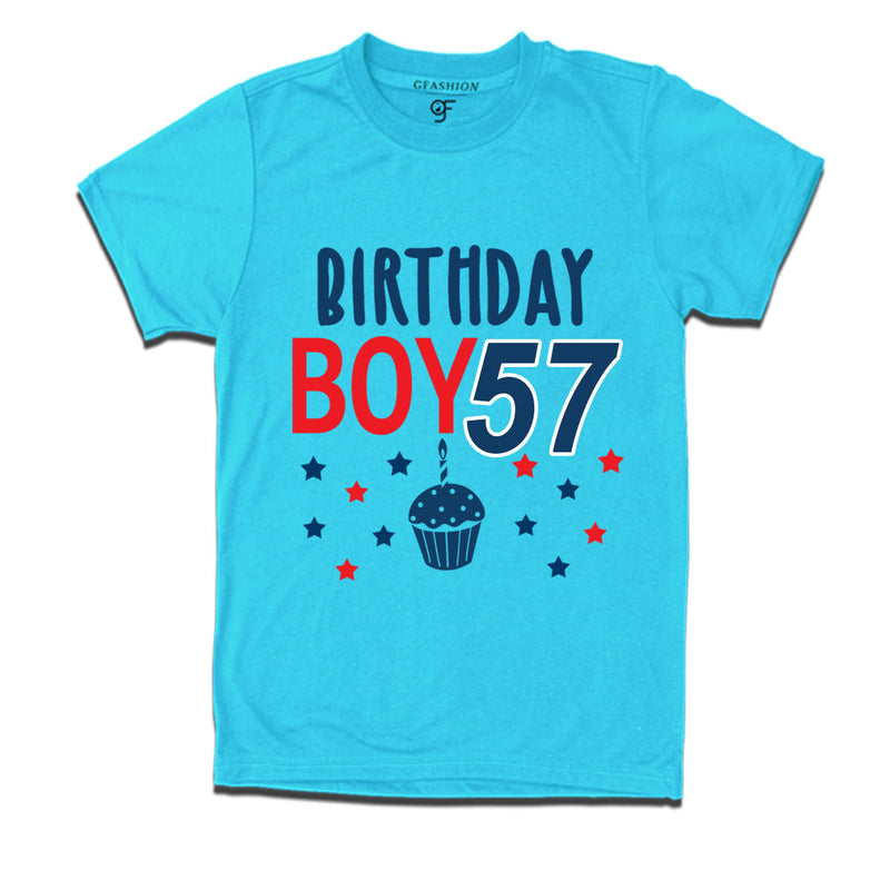 Birthday boy t shirts for 57th year