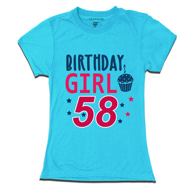 Birthday Girl t shirts for 58th year