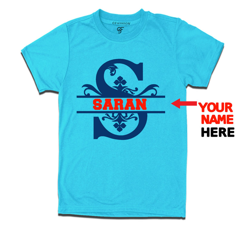 Initial S with name t shirts for kids and adults