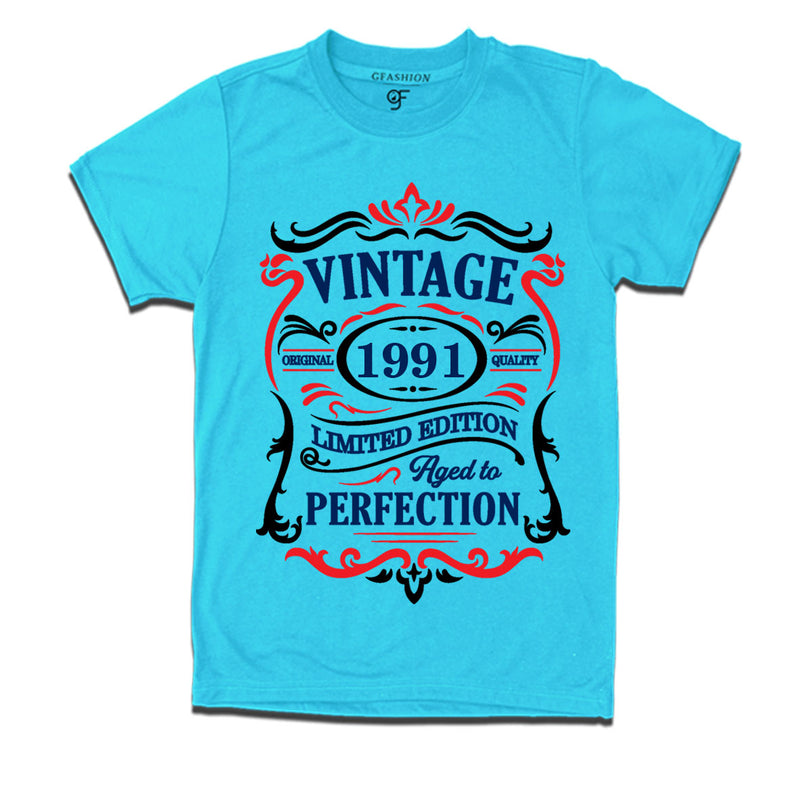 vintage 1991 original quality limited edition aged to perfection t-shirt