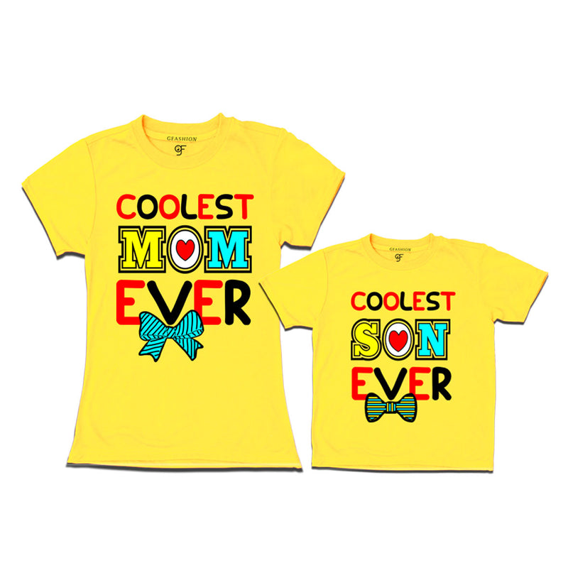 COOLEST MOM SON EVER MATCHING T SHIRTS