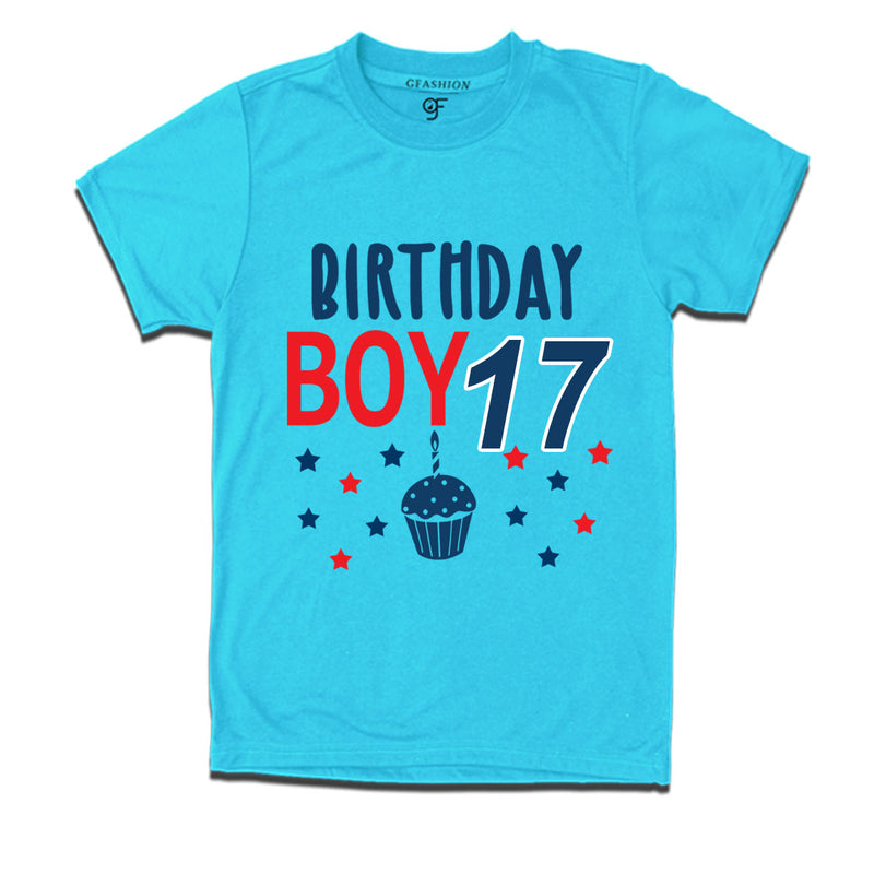 Birthday boy t shirts for 17th year