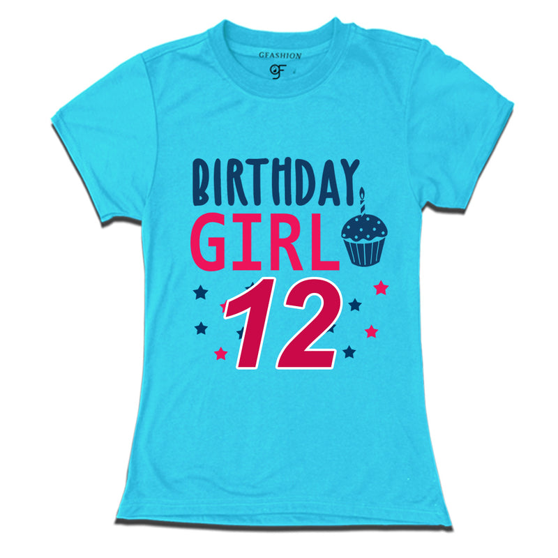 Birthday Girl t shirts for 12th year