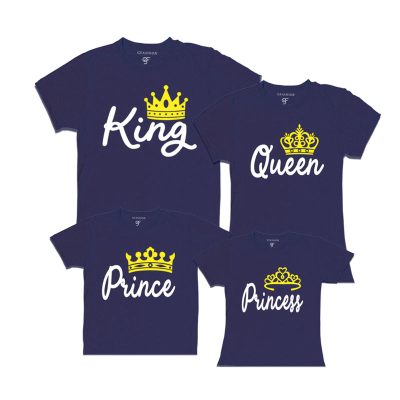 KING QUEEN PRINCE PRINCESS FAMILY T-SHIRTS