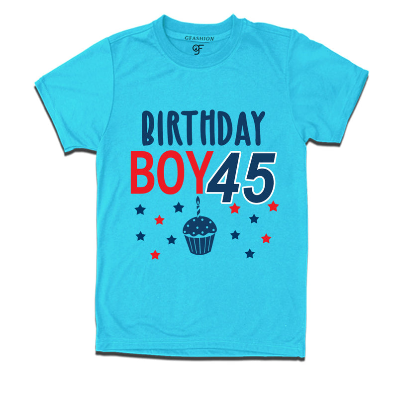 Birthday boy t shirts for 45th year