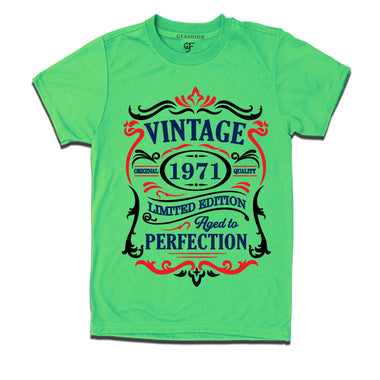 vintage 1971 original quality limited edition aged to perfection t-shirt
