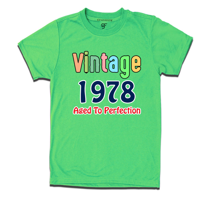 vintage 1978 aged to perfection t-shirts