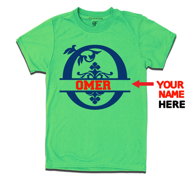 Initial O with name t shirts for kids and adults