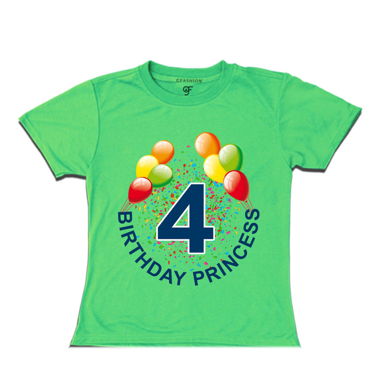 Birthday princess t shirts for 4th birthday