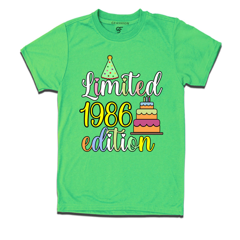 limited 1986 edition birthday t-shirts