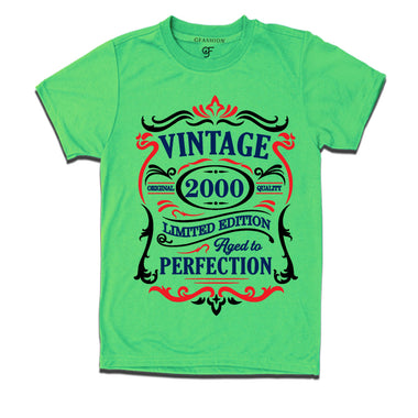 vintage 2000 original quality limited edition aged to perfection t-shirt