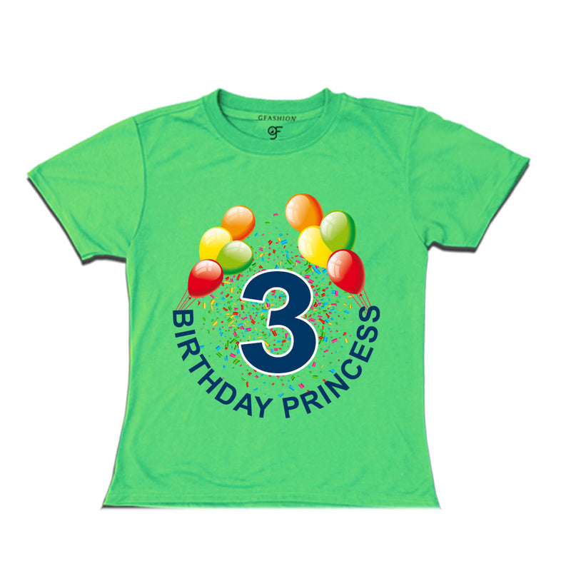 Birthday princess t shirts for 3rd birthday