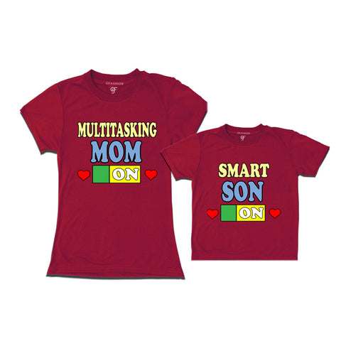 MULTITASKING MOM SMART SON ON COMBO T SHIRTS