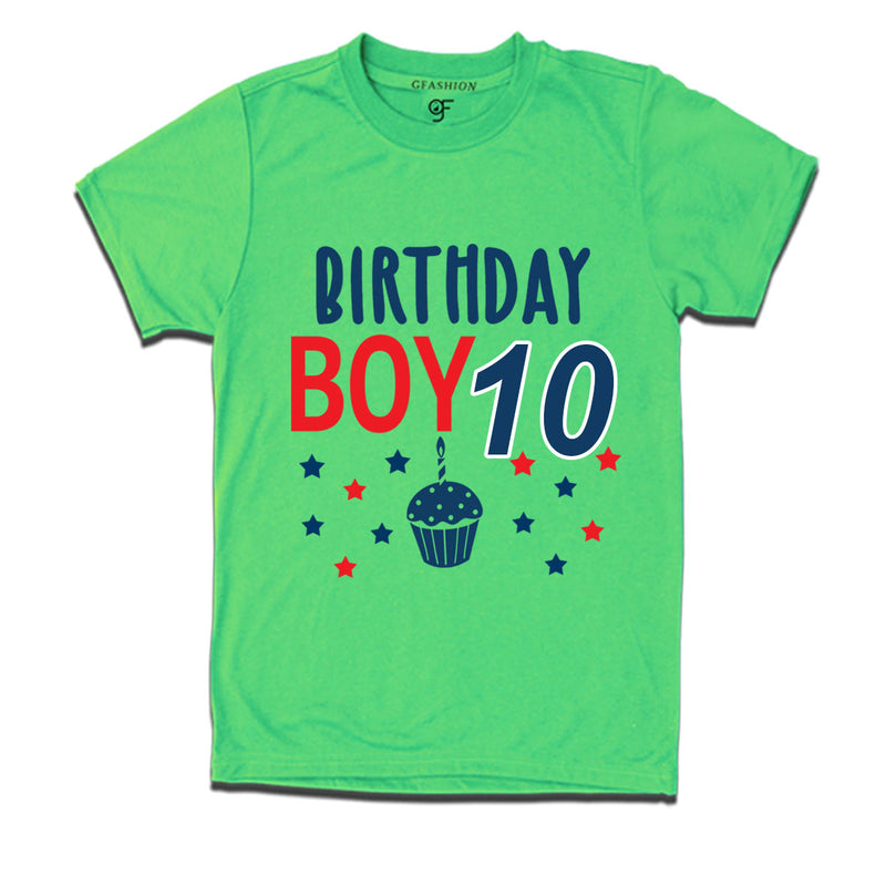 Birthday boy t shirts for 10th year